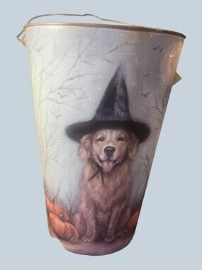 Michele Kixmiller for Primitives by Kathy Spooky Wall Bucket with Handle NWT